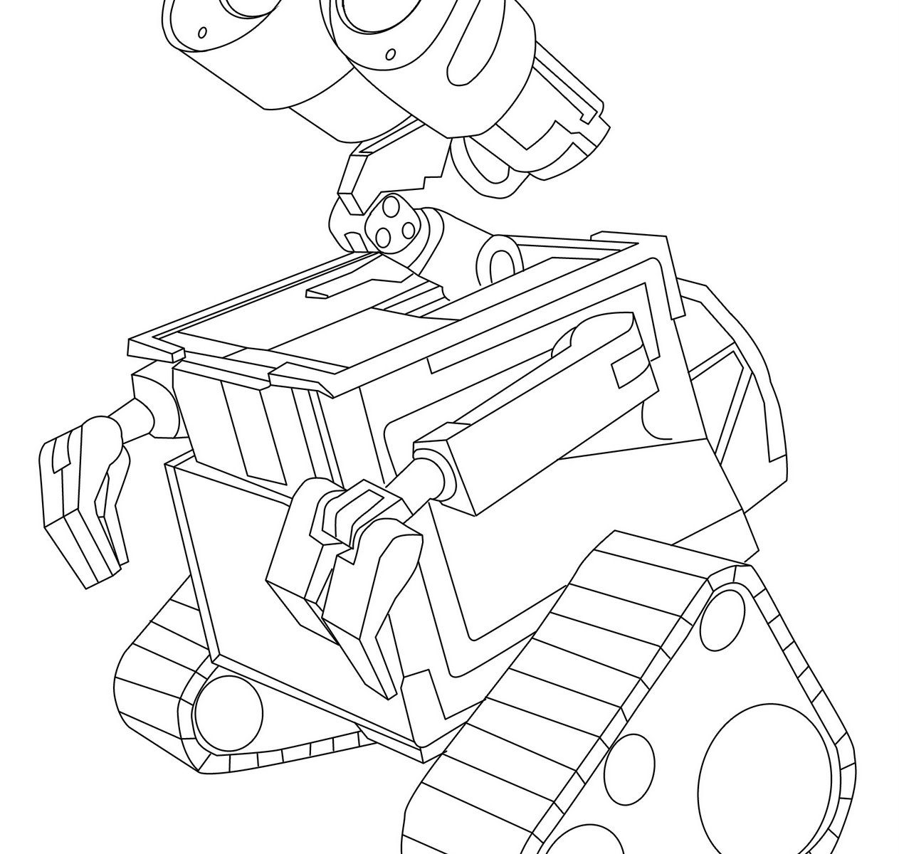 1263x1200 Wall E Coloring Pages For Free Printable General Wall E High
