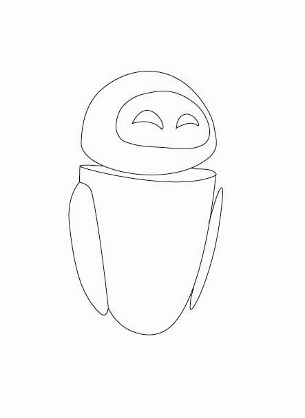 443x608 Wall E Coloring Pages Wall E's Friend, Eve