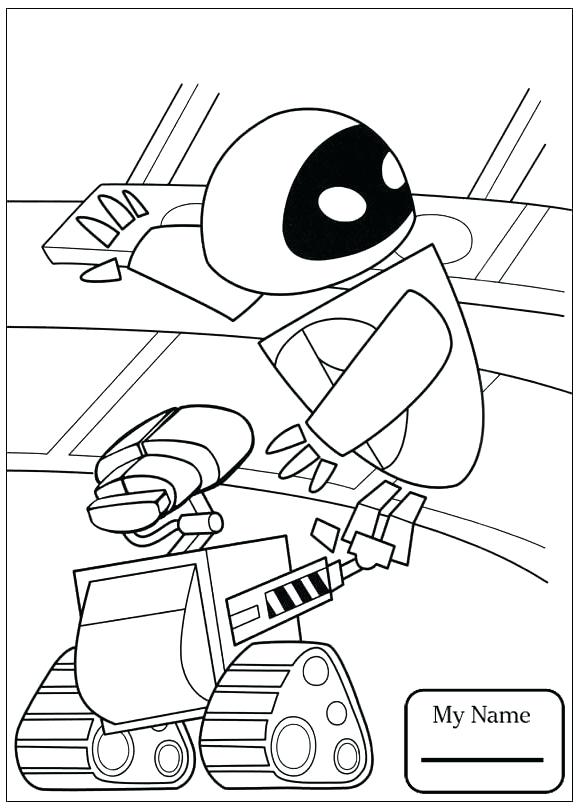 578x810 Wall E Coloring Pages Wall E And Eve Coloring Pages Pics Cleaning