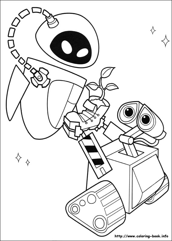 567x794 Wall E And Eve Coloring Pages Wall E Coloring Pages On Coloring