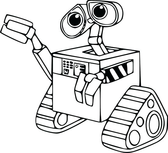 550x500 Wall E Coloring Sheets
