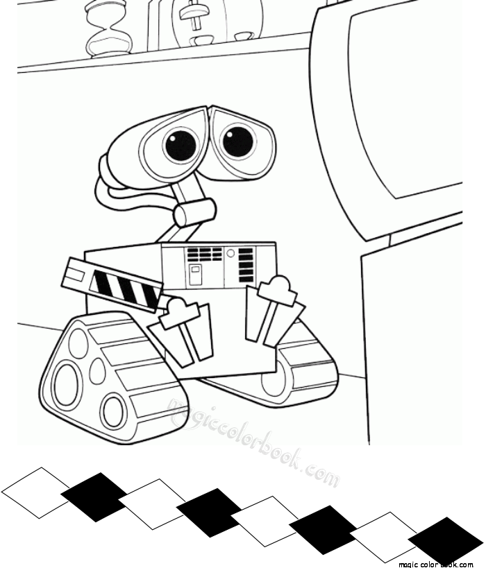 700x819 Pixar Walle Coloring Pages Disney For Kid