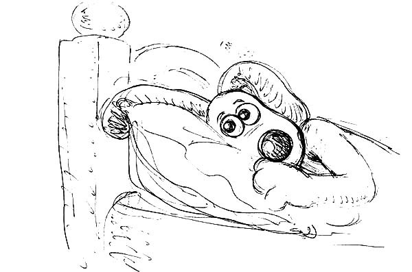 600x397 Wallace And Gromit Afraid To Sleep Alone Coloring Pages Best