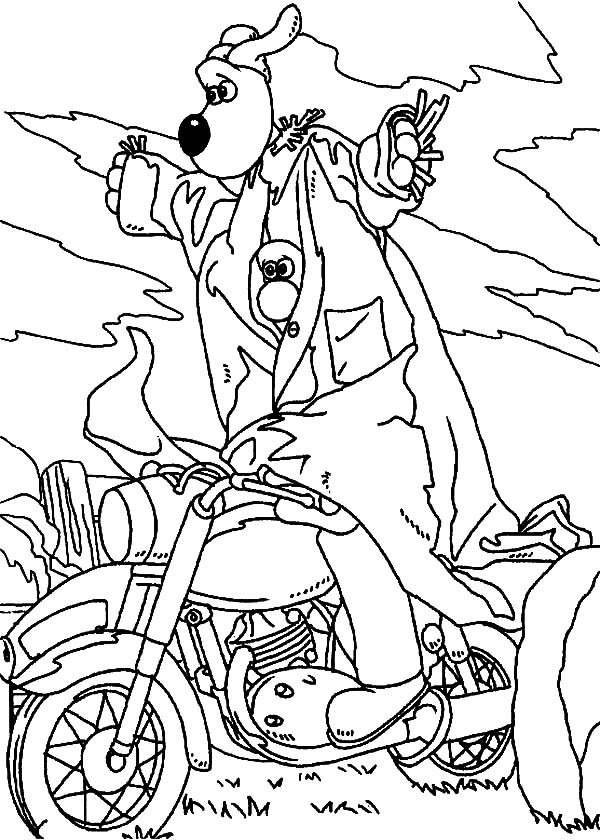 600x840 Wallace And Gromit Become Scarecrow Coloring Pages Best Place