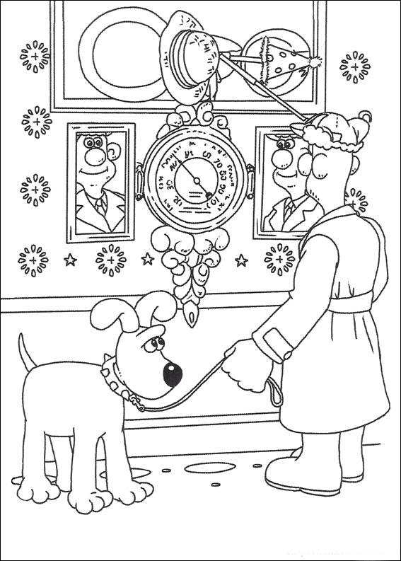 567x793 Wallace And Gromit Coloring Pages Team Colors