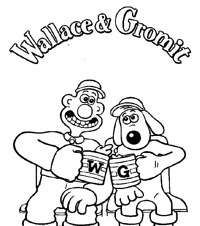 671x758 Cartoon Images For Colouring Pages Wallace And Gromit Coloring Pages