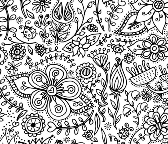 550x472 Coloring Page Wallpaper For Kids Spoonflower, Wallpaper And Erin