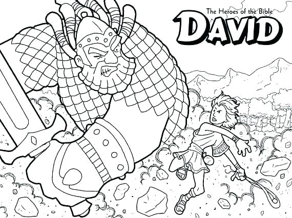 570x426 David Goliath Coloring Pages And Coloring Pages X A Previous Image