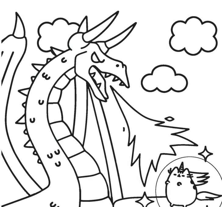 728x679 Pusheen Coloring Pages Halloween Medium Size Of With Wallpapers