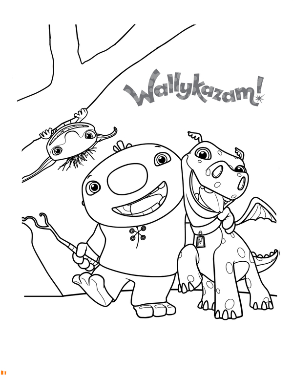 600x772 Wallykazam Coloring Pages