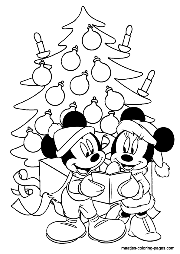 595x842 Excellent Decoration Disney Christmas Coloring Pages Walt Dikma