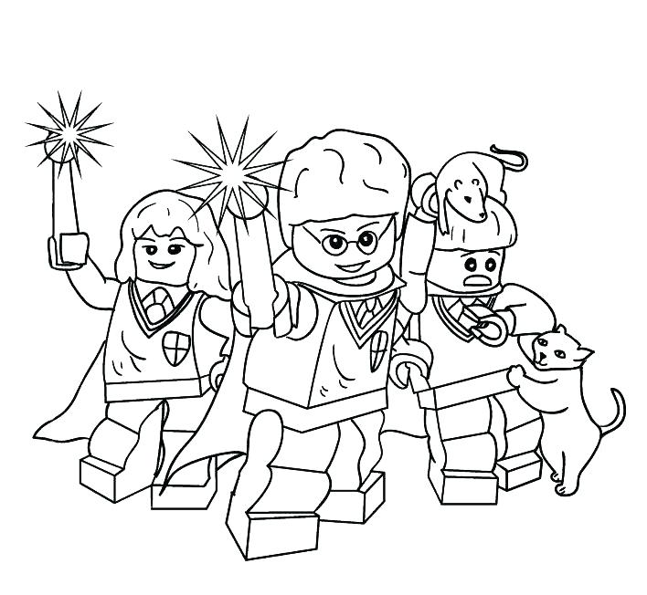 708x652 Lego Harry Potter Coloring Pages Harry Potter Magic Wand Coloring