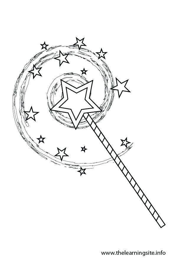 600x900 Magic Wand Coloring Page Coloring Page Outline Wand Magic Wand