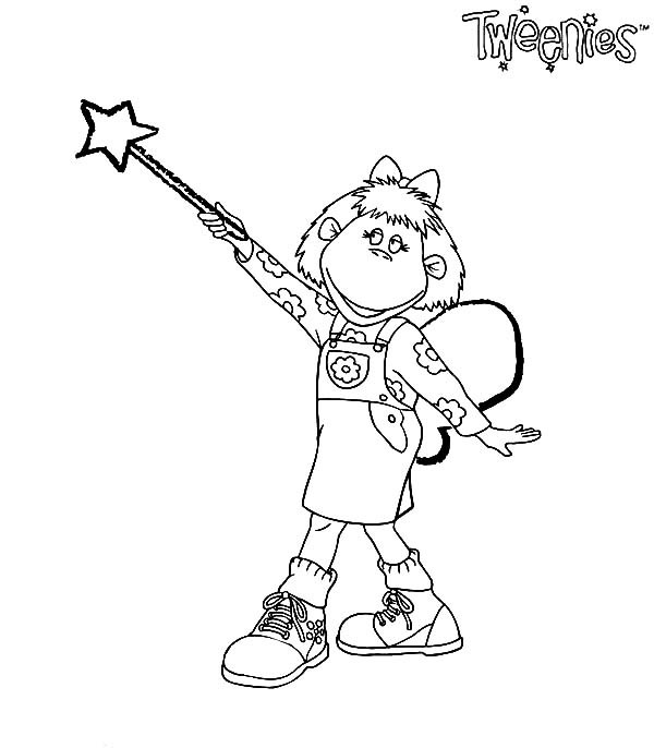 600x686 Bella Tweenies Magic Wand Coloring Pages Best Place To Color