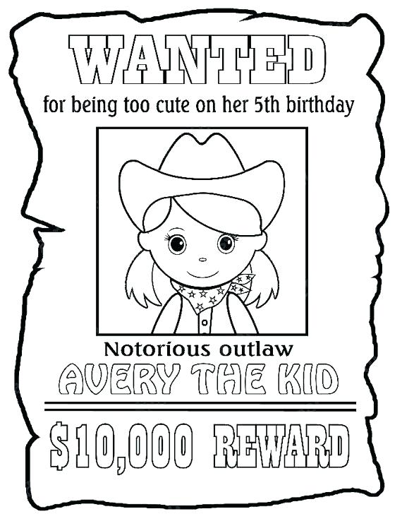 570x738 Stunning Cowgirl Coloring Pages Kids Personalized Printable Wanted