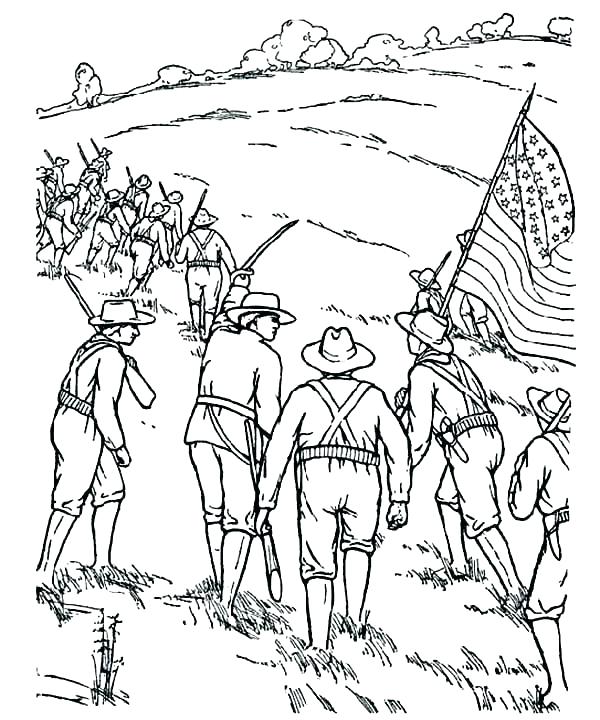 600x720 Civil War Coloring Pages A Soldiers Life In The Civil War Coloring