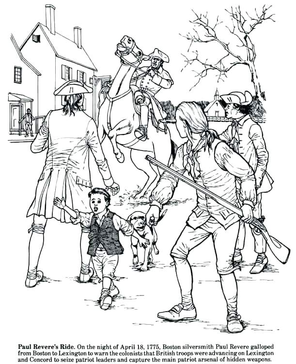611x750 Revolutionary War Coloring Pages Revolution Coloring Pages