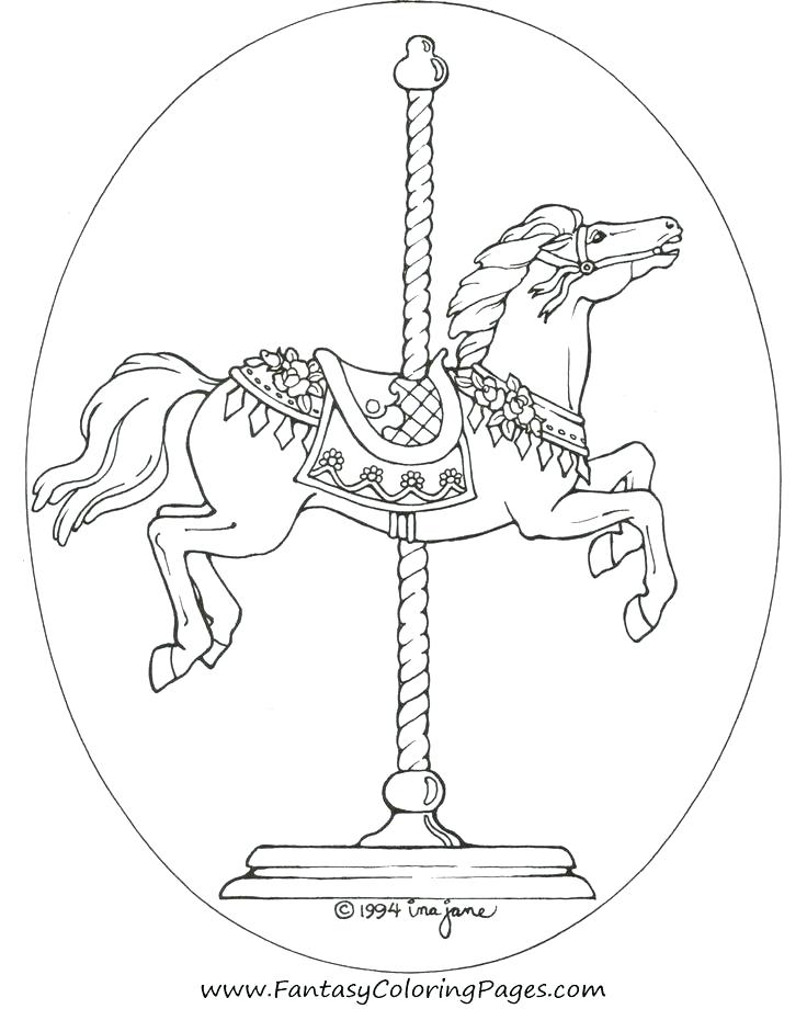 736x920 Carousel Animals Coloring Pages Carousel Coloring Pages Carousel