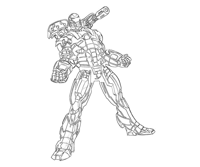 800x667 War Machine Coloring Pages