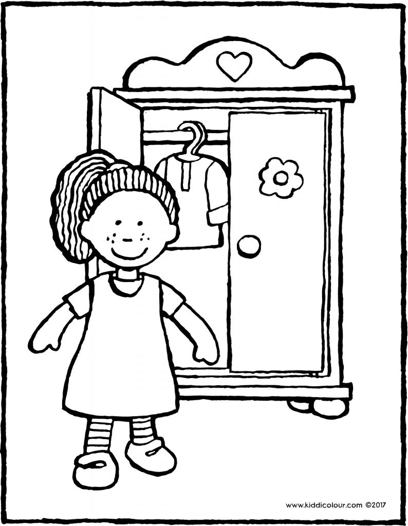 Wardrobe Coloring Pages