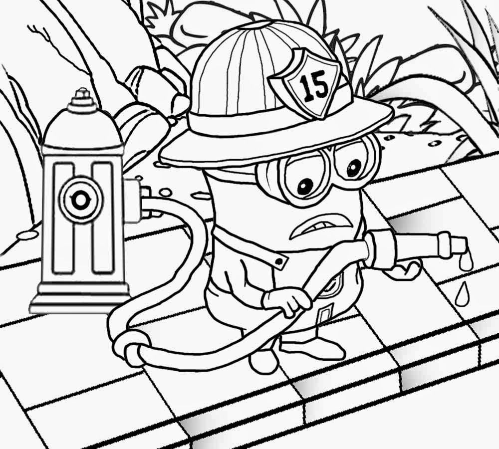 1000x900 Lego Firefighter Coloring Pages Fighting Attire Fireman
