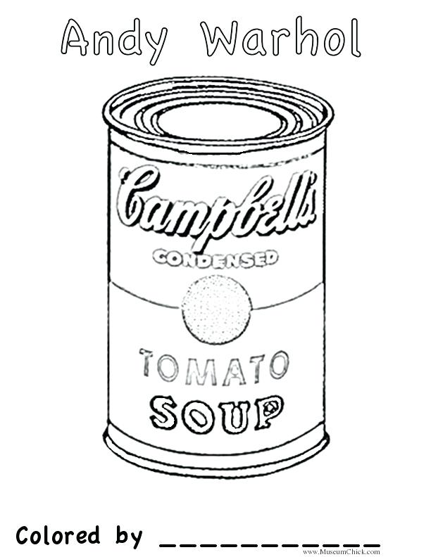 612x792 Lovely Soup Can Coloring Page Or Coloring Page Superhero