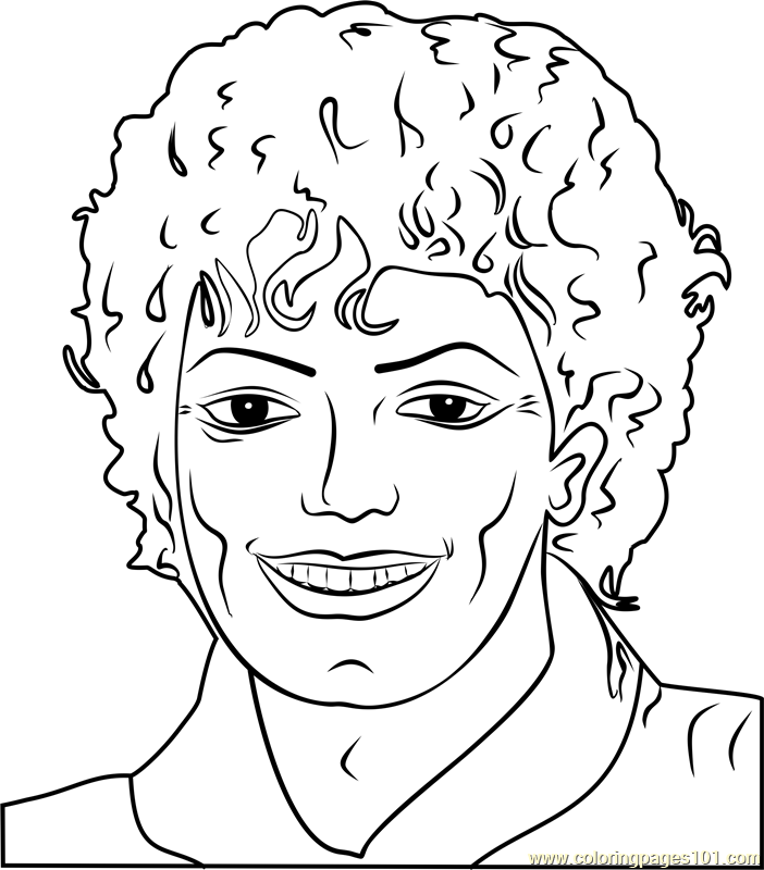702x800 Michael Jackson By Andy Warhol Coloring Page