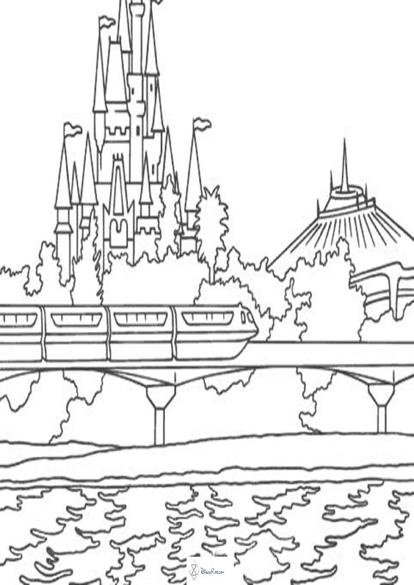 850x1200 Disney World Coloring Pages