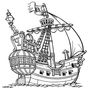 300x300 Pirate Ship Drawing