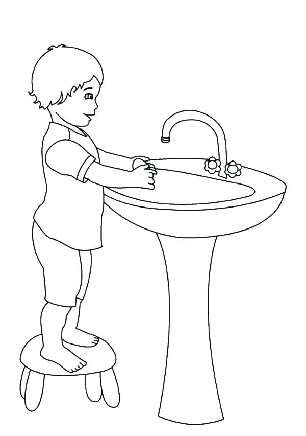 600x853 Handwashing Coloring Pages Top Rated Hand Washing Coloring Pages