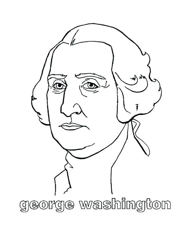 600x734 George Washington Coloring Page Coloring Picture Of George