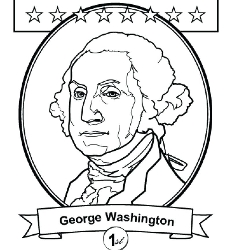 803x864 George Washington Coloring Pages Printable Young George Washington