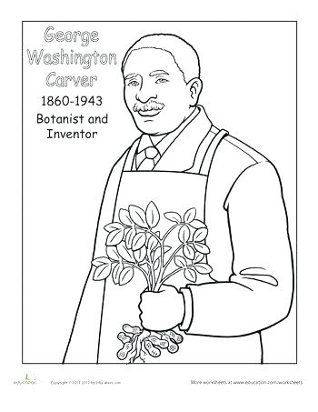 350x453 Coloring Pages Of George Washington Coloring Page Carver Coloring