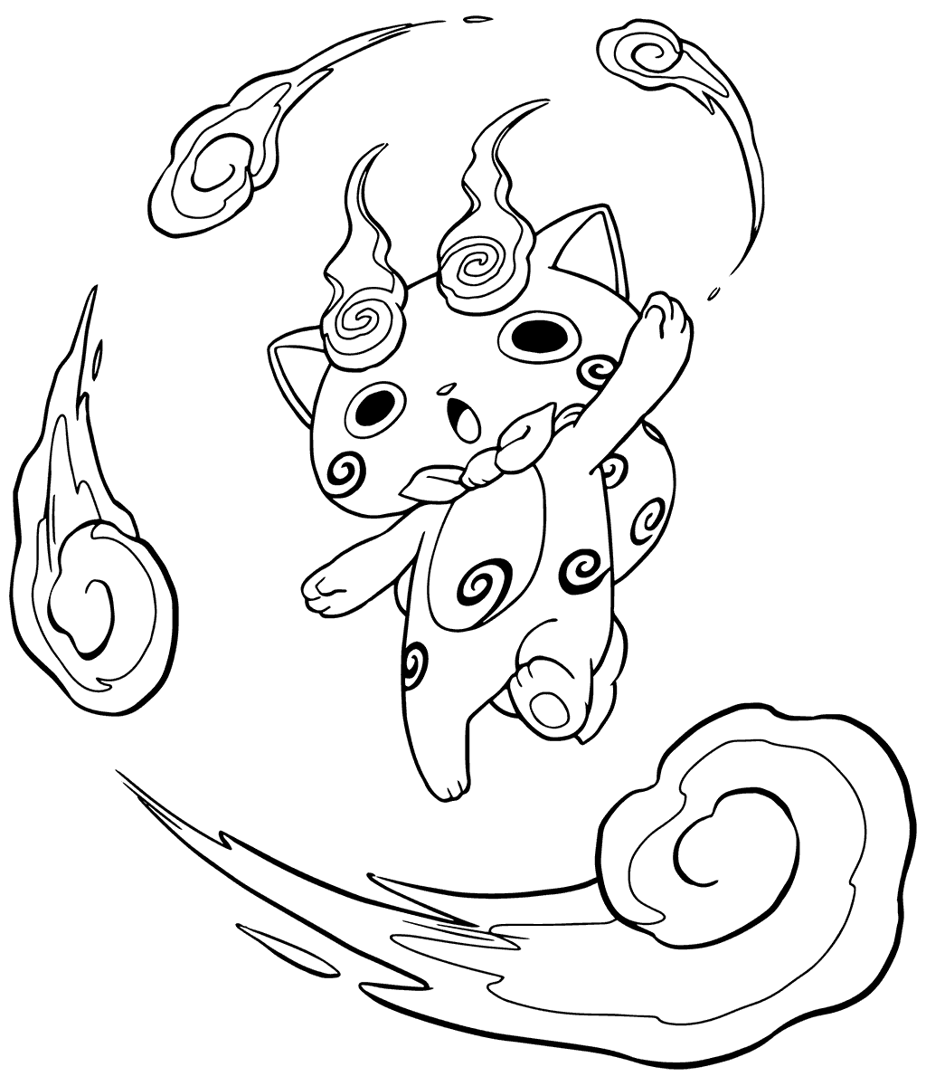 1024x1200 Yo Kai Watch Coloring Pages
