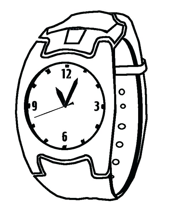 600x750 Clock Coloring Pages Print Time Coloring Picture For School Clock