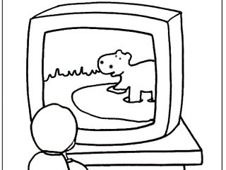 320x240 Tv Coloring Pages Kids Watching Tv Coloring Pages City Coloring