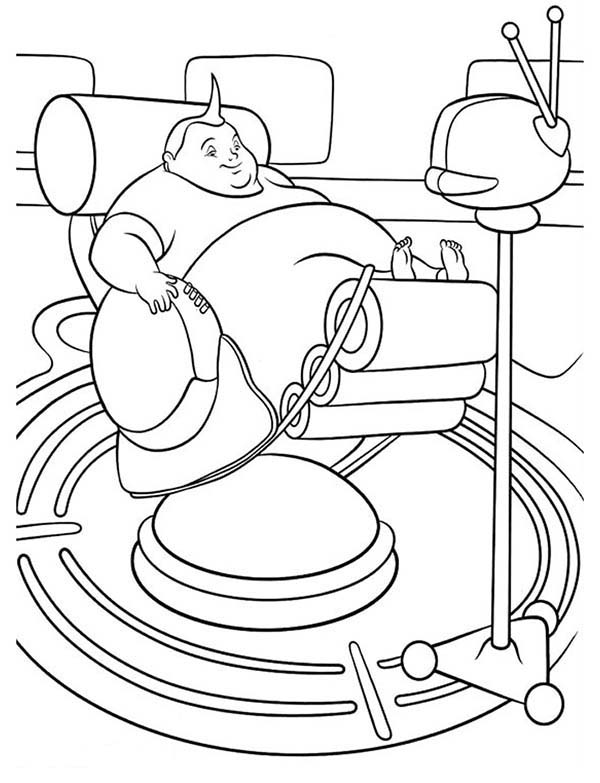 600x783 Joe Robinson Watching Tv In Meet The Robinsons Coloring Pages