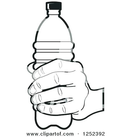 450x470 Water Bottle Coloring Page Free Baby Black And White Image Water