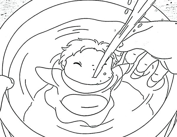 600x464 Water Buffalo Coloring Page