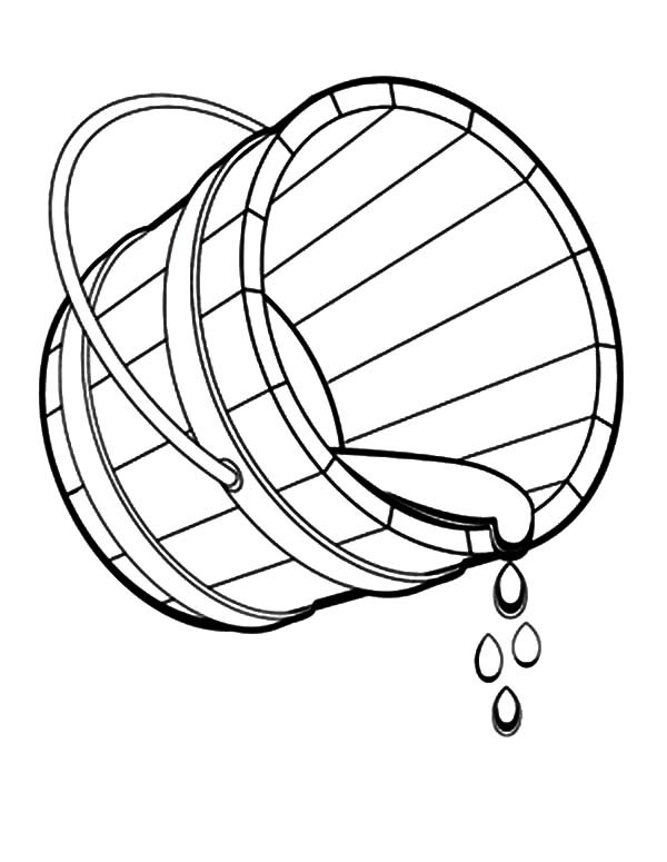 600x775 Bucket Spilling Water Coloring Pages Best Place To Color