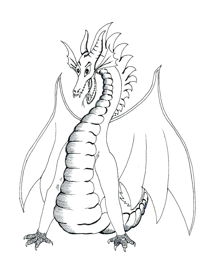 736x952 Dragon Coloring Pages Realistic Realistic Dragon Coloring Pages
