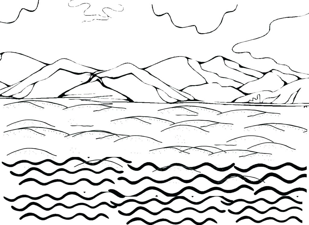 1024x747 Water Cycle Coloring Water Cycle Coloring Page Packed With Water