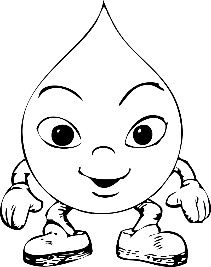 807x1024 Extremely Creative Water Coloring Pages Drop Printable Also