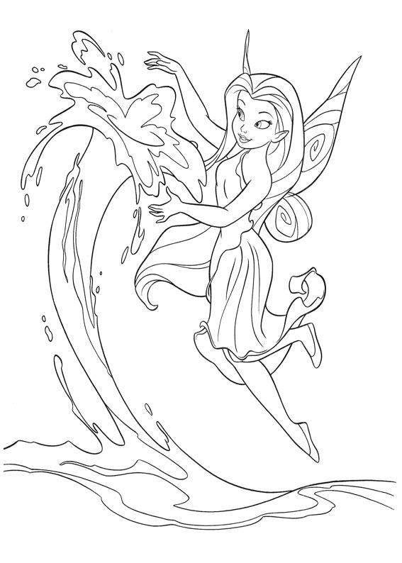 Water Fairy Coloring Pages