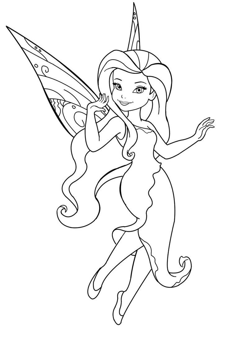731x1092 Fairy Coloring Pages Free At Fairies