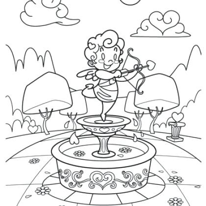 420x420 Fountain Coloring Page Coloring Pages Free Coloring Pages Deer