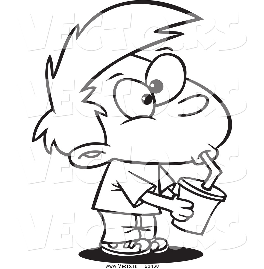 1024x1044 Cartoon Vector Of Cartoon Boy Drinking Soda