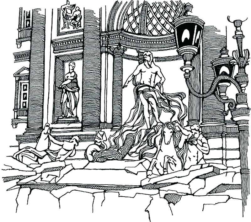 800x708 Coloring Pages Of Italy This Item Is The Scenery Of In Is