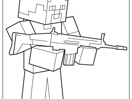 440x330 Machine Gun Coloring Pages Firearm Coloring Pages Attract Coloring