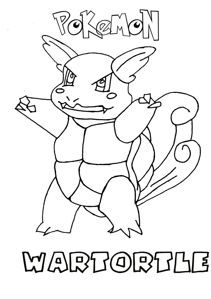 Water Pokemon Coloring Pages